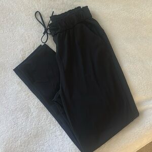 Lululemon Black Drawstring Pants- High-Rise 7/8 Length
